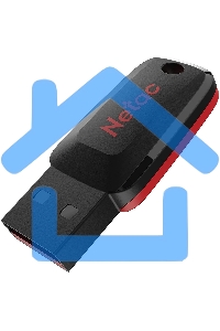 Флешка USB Netac U197 8 Gb <NT03U197N-008G-20BK>, USB 2.0, пластиковая, черная
