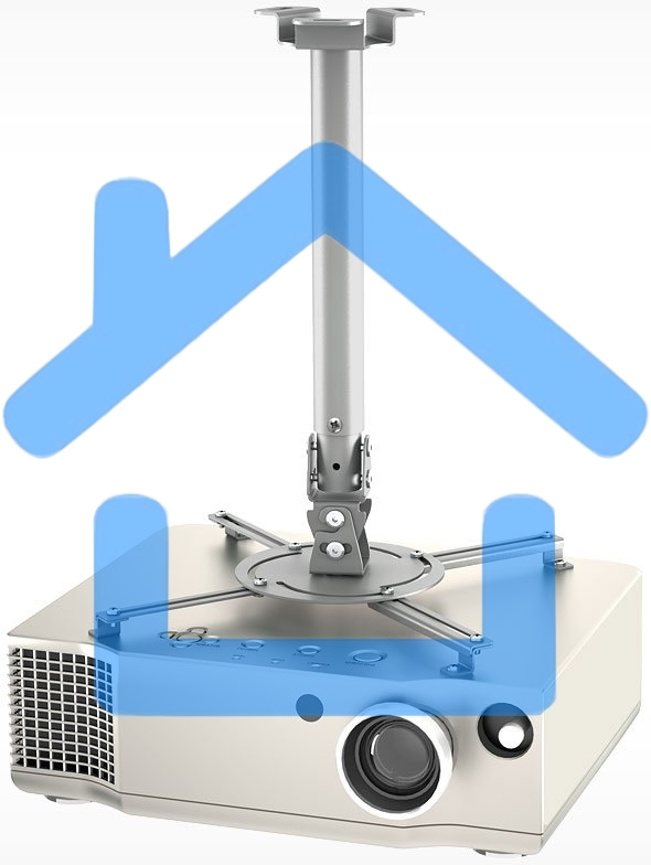 Кронштейн для проектора Holder PR-104-W белый макс.20кг потолочный поворот и наклон