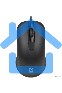 Мышь проводная Defender Classic MB-230 черный, 1600 dpi, USB, кнопки - 4