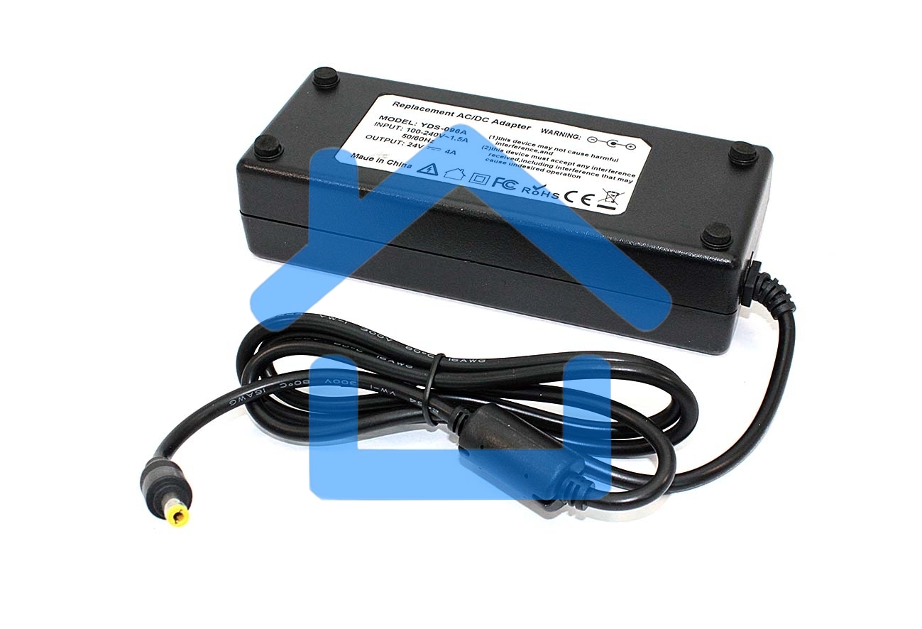 Блок питания для монитора и телевизора LCD 24V 4A 96W 5.5x2.5 OEM