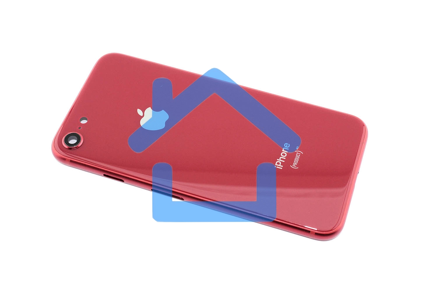 Задняя крышка (корпус) в сборе с рамкой для Apple iPhone 8 красная