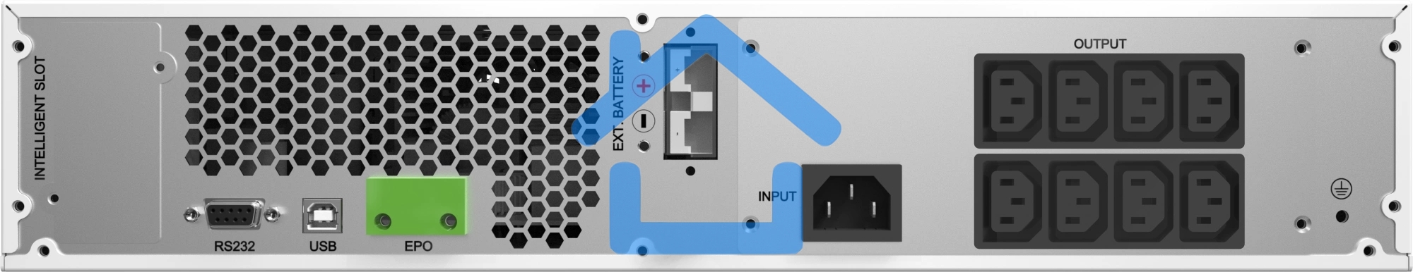 Источник бесперебойного питания Ippon Na+ RTA 1000 1000Вт 1000ВА белый