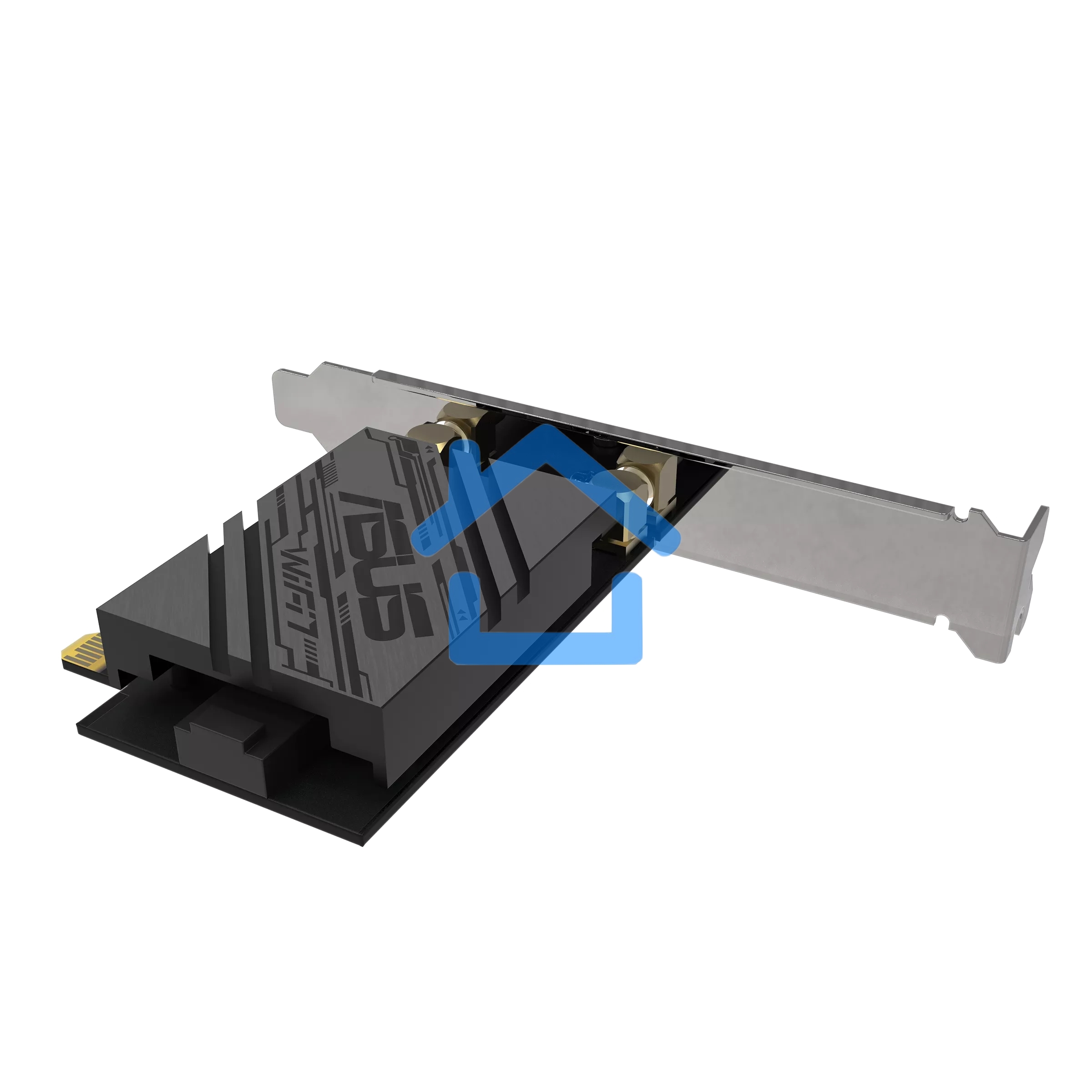 Сетевой адаптер Wi-Fi + Bluetooth Asus PCE-BE92BT BE9400 PCI Express (ант.внеш.несъем.) 2ант.