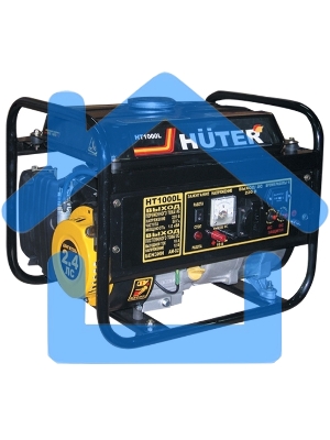 Электрогенератор бензиновый Huter HT1000L, 1.1 кВт, 65 дБ, 24.2 кг