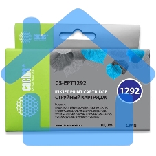 Картридж струйный Cactus CS-EPT1292 (T1292) голубой (10 мл) для Epson Stylus Office B42/BX305/BX305F/BX320/BX525/BX625/SX420/SX425