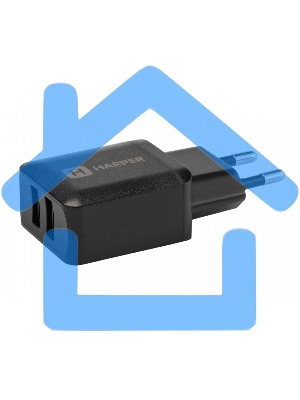 Сетевое зарядное устройство Harper WCH-8220 черный 2xUSB 2.4A