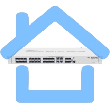 Коммутатор 20PORT SFP 4SFP+ CRS328-4C-20S-4S+RM MIKROTIK