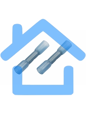 Соединительная гильза изолированная термоусаживаемая L-37 мм 1.5-2.5 мм² (ГСИ-т 2.5/ГСИ-т 1,5-2,5) синяя Rexant