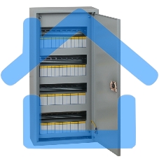 Щит распред. навесной EKF mb21-48n ЩРН-48 пласт. замок (610х300х120) IP31 EKF PROxima