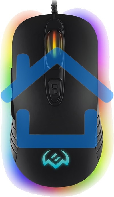 Мышь проводная SVEN RX-G820 черный, 4800 dpi, USB, кнопки - 6
