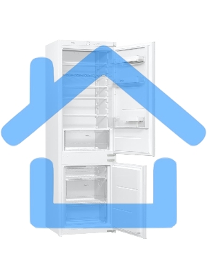 Встраиваемый холодильник Korting KSI 17860 CFL белый двухкамерный 189/71л морозилка снизу