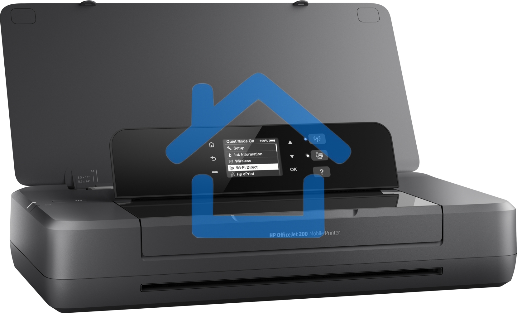 Принтер струйный HP OfficeJet 202 (N4K99C), A4, цветной, печ. до 10 стр/мин. (ч/б) до 7 стр/мин. (цвет), 1200 x 1200 dpi (ч/б) 1200 x 4800 dpi (цвет), USB, Wi-Fi