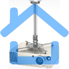 Кронштейн для проектора Holder PR-104-B черный макс.20кг потолочный поворот и наклон