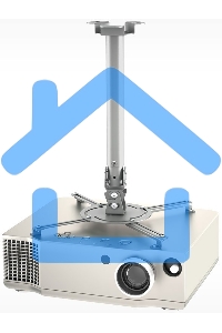 Кронштейн для проектора Holder PR-104-B черный макс.20кг потолочный поворот и наклон