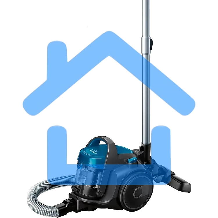 Пылесос Bosch BGS05A220 Global синий/серый, 700/800 Вт, уборка сухая, пылесборник контейнер 1.5 л