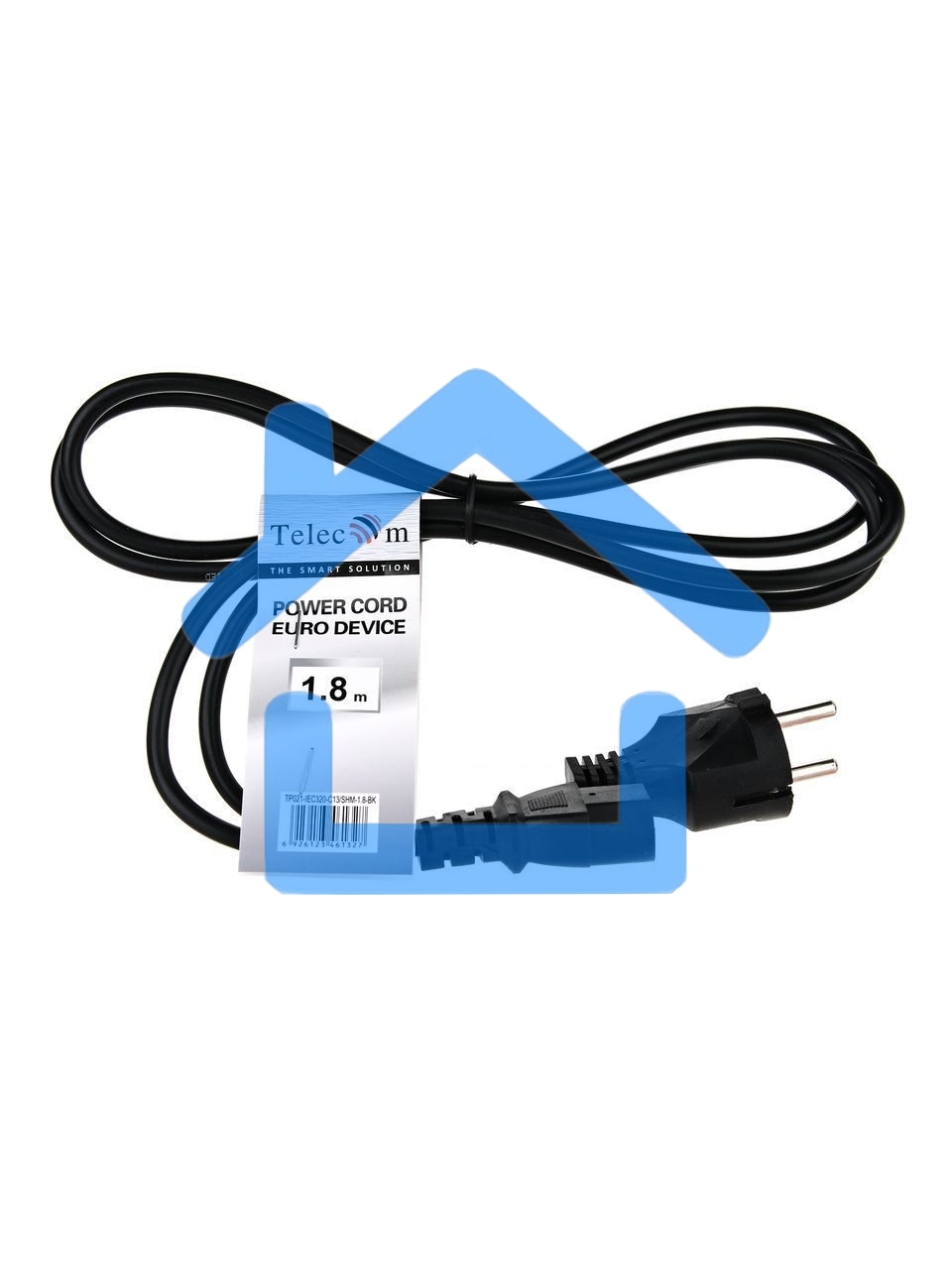 Кабель компьютер - розетка 1.8m 220V (Европейский стандарт) VCOM/TELECOM