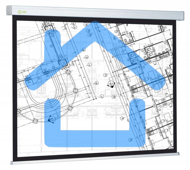 Экран Cactus 124.5x221см Wallscreen CS-PSW-124x221 16:9 настенно-потолочный рулонный белый
