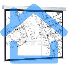 Экран Cactus 124.5x221см Wallscreen CS-PSW-124x221 16:9 настенно-потолочный рулонный белый