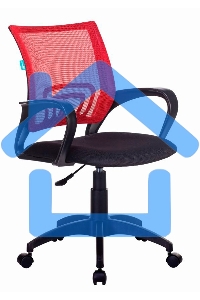 Кресло компьютерное Бюрократ CH-695NLT красный TW-35N сиденье черный TW-11, сетка/ткань, крестовина пластик
