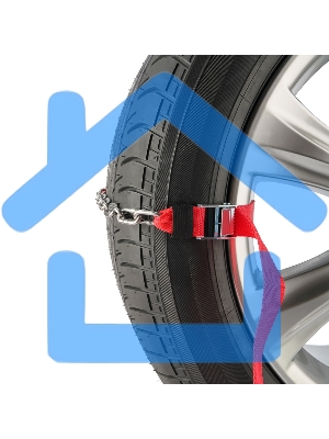 Цепи (браслеты) противоскольжения Rexant для легковых автомобилей, однорядные, к-т 6 шт.