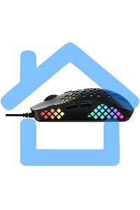 Мышь проводная Acer OMW134 черный, 3200 dpi, USB, кнопки - 6