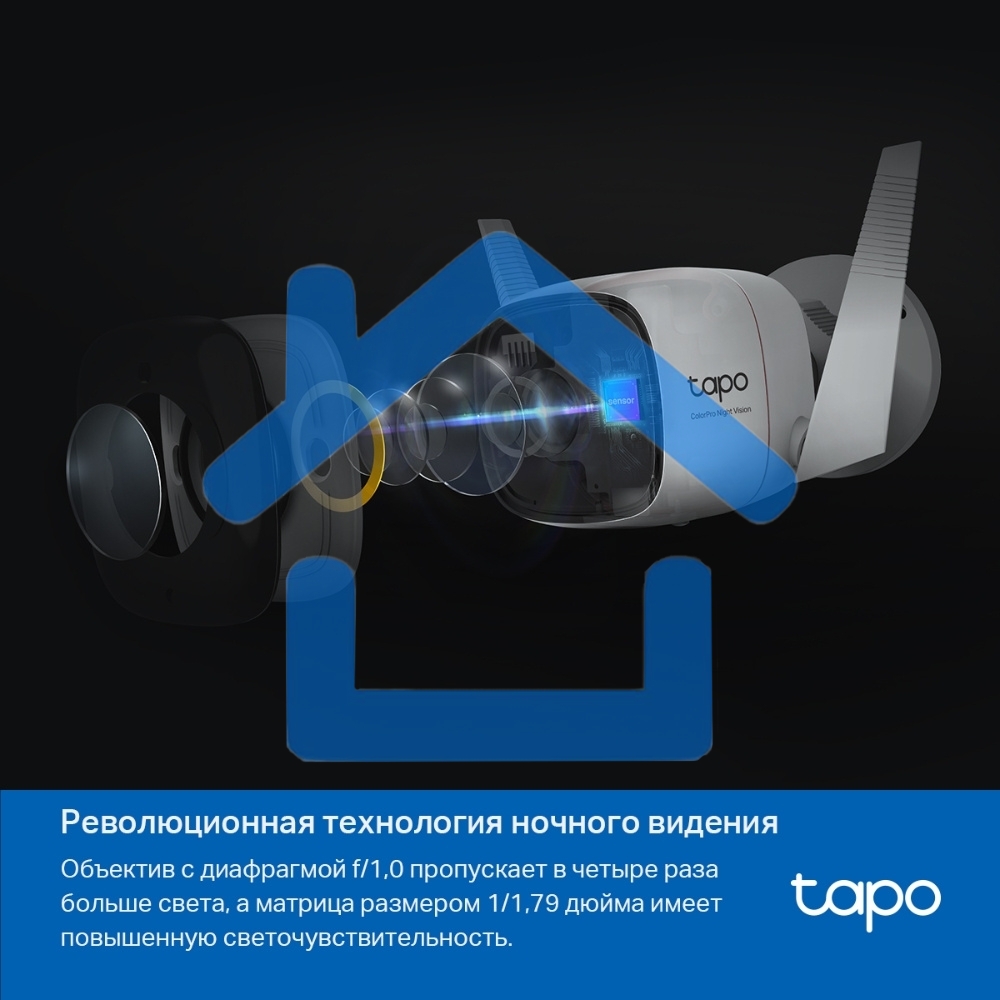 Уличная камера видеонаблюдения TP-Link Tapo C325WB с поддержкой Wi-Fi