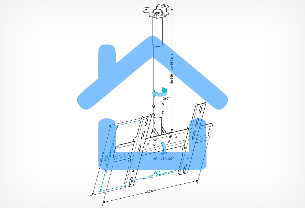 Кронштейн для телевизора Holder PR-101-B черный 32