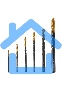 Набор сверл по металлу Denzel 2-3-4-5-6-8 мм, HSS-Tin, Golden Tip, 6 шт