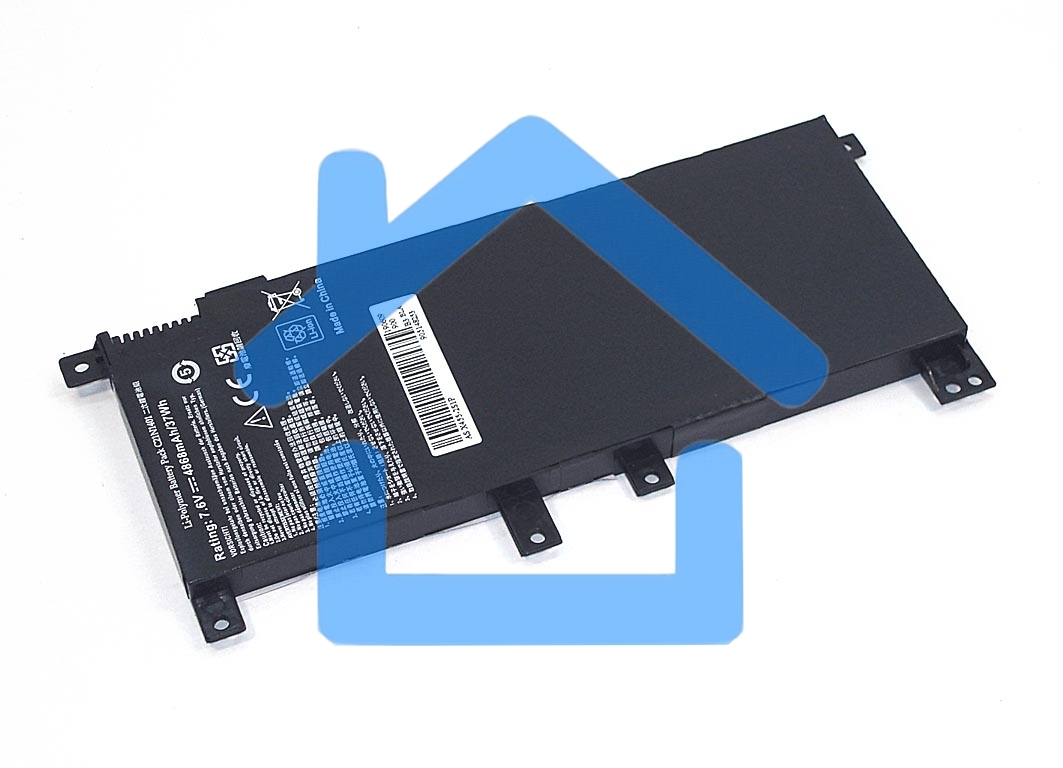 Аккумуляторная батарея для ноутбука Asus X455 7.6V 37Wh OEM черный