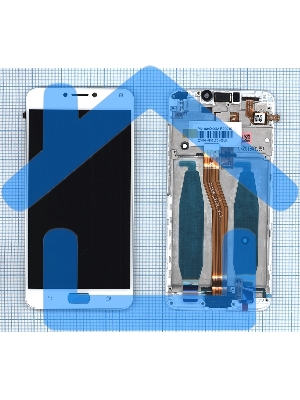 Дисплей для Asus ZenFone 4 Max ZC554KL белый с рамкой