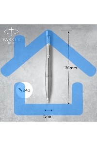 Ручка шариковая Parker Urban Core K314 (CW2143641) Metro Metallic CT M, синие чернила, подарочная коробка