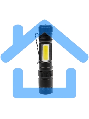 Фонарь универсальный рабочий головной/боковой свет, набор отверток, алюминиевый корпус, 2 х АА