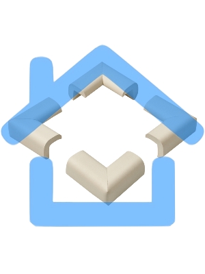 Мягкие накладки-протекторы для мебели (24*8*50 мм) 4 шт. 