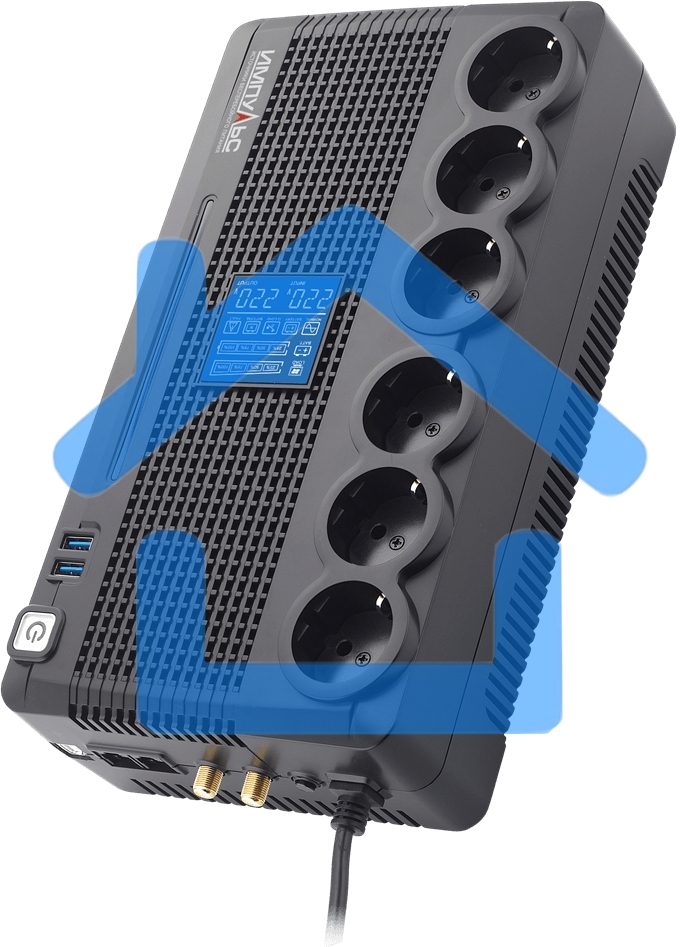 Источник бесперебойного питания Импульс Пионер 800 LCD, USB, CHRG USB, RJ45/11