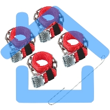 Цепи (браслеты) противоскольжения Rexant для легковых автомобилей, однорядные, к-т 4 шт.