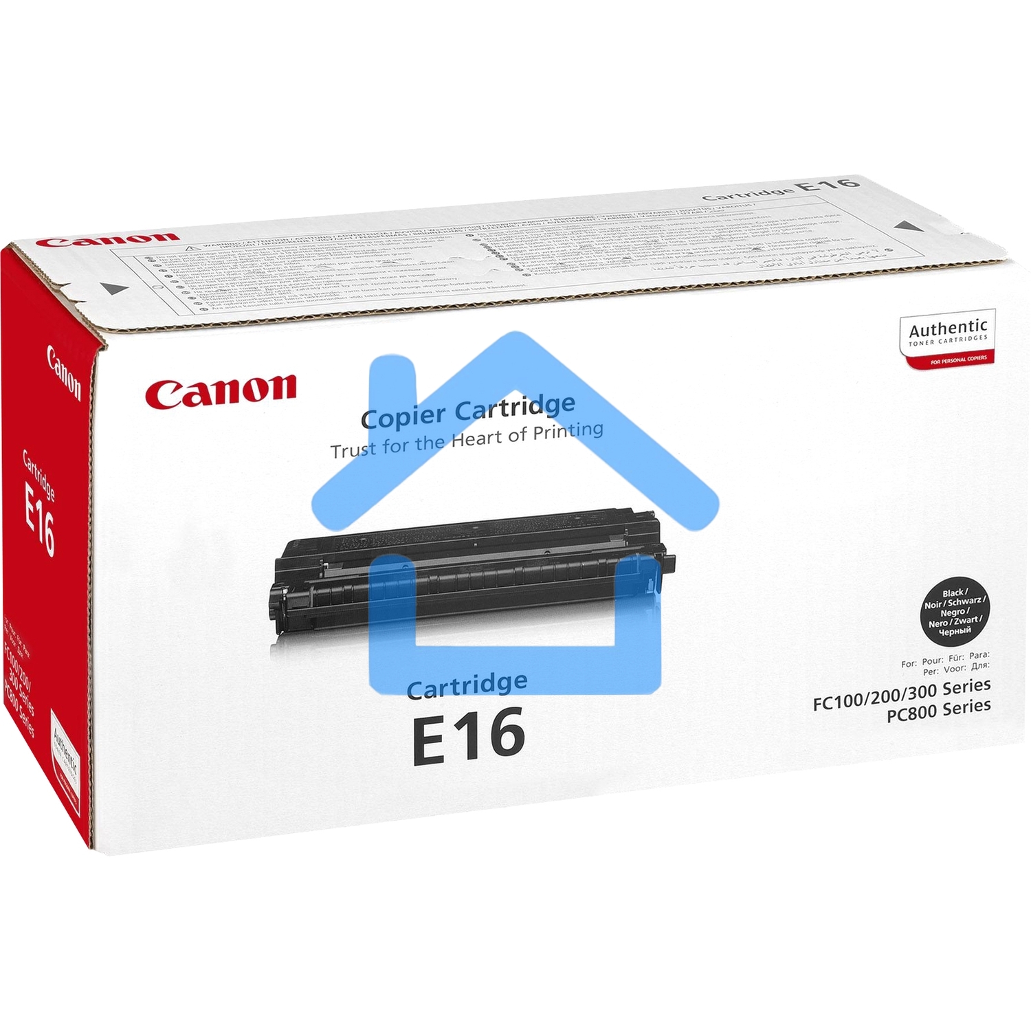 Картридж лазерный Canon Е-16 (1492A003) черный для FC-200/210/220/226/230/310/330/336/530 2000 стр.