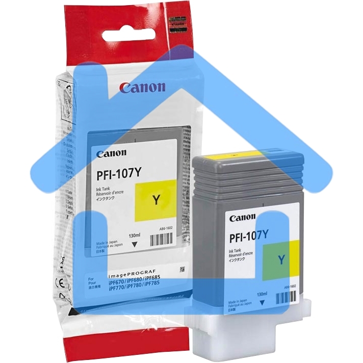 Картридж струйный Canon PFI-107Y (6708B001) желтый (130 мл) для Canon iP F680/685/780/785