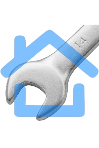 Ключ комбинированный Matrix, 14 мм, CrV, матовый хром