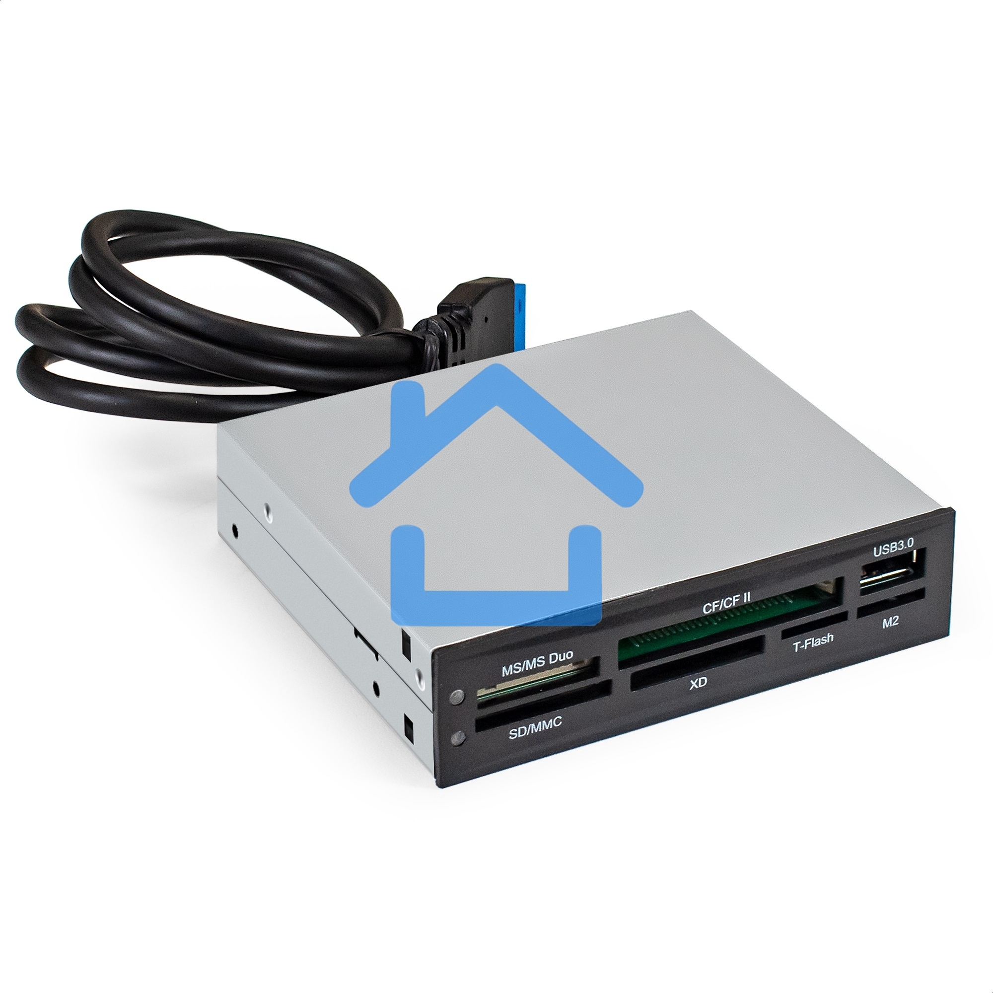 Картридер ExeGate EX293028RUS USB 3.0 <CR-611U3> (внутренний, 3.5