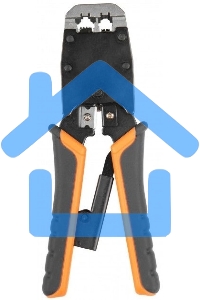 Инструмент обжимной Hyperline HT-500R для RJ-45/RJ-12/RJ-11 (упак:30шт)