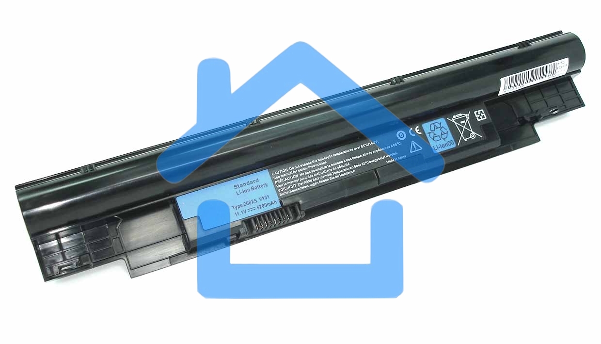 Аккумуляторная батарея для ноутбука Dell Inspiron N411Z 11.1V 5200mAh 268X5, V131 OEM