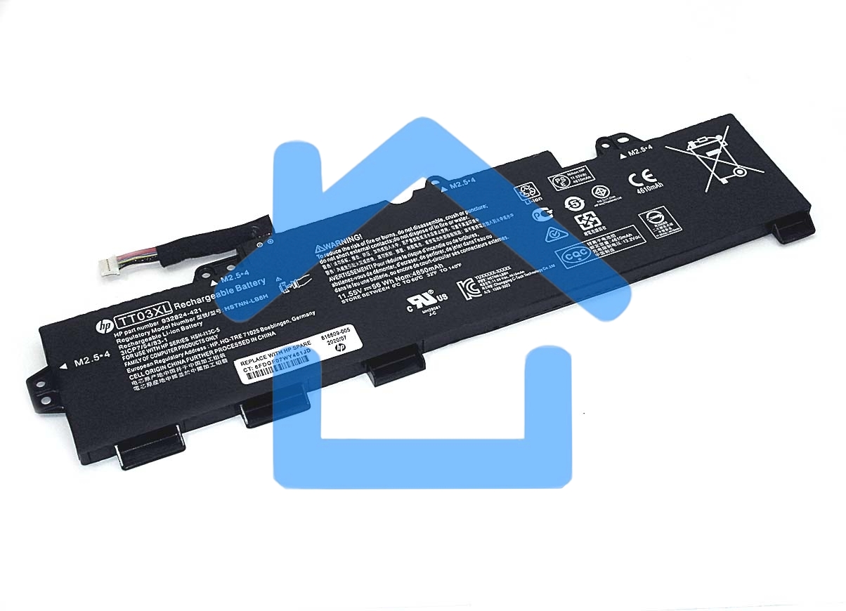 Аккумуляторная батарея для ноутбука HP HSN-I13C-5 11.55V 4850mAh