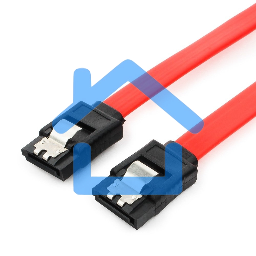 Кабель интерфейсный SATAIII Cablexpert CC-SATAM-DATA-0.3M, 30см, 7pin/7pin, защелка, пакет