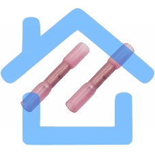 Соединительная гильза изолированная термоусаживаемая L-37 мм 0.5-1 мм² (ГСИ-т 1.0/ГСИ-т 0,5-1,0) красная Rexant