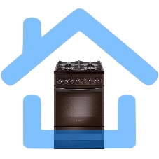 Плита комбинированная Gefest ПГЭ 5502-02 0045 коричневый, конфорок 4 газовых, духовка 55 л, 50 см x 85 см x 58.5 см