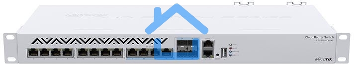 MikroTik CRS312-4C+8XG-RM Cloud Router Switch 8х 1G/2.5G/5G/10G RJ45, 4х 10G RJ45/SFP+ with RouterOS L5, 1U rackmount enclosure