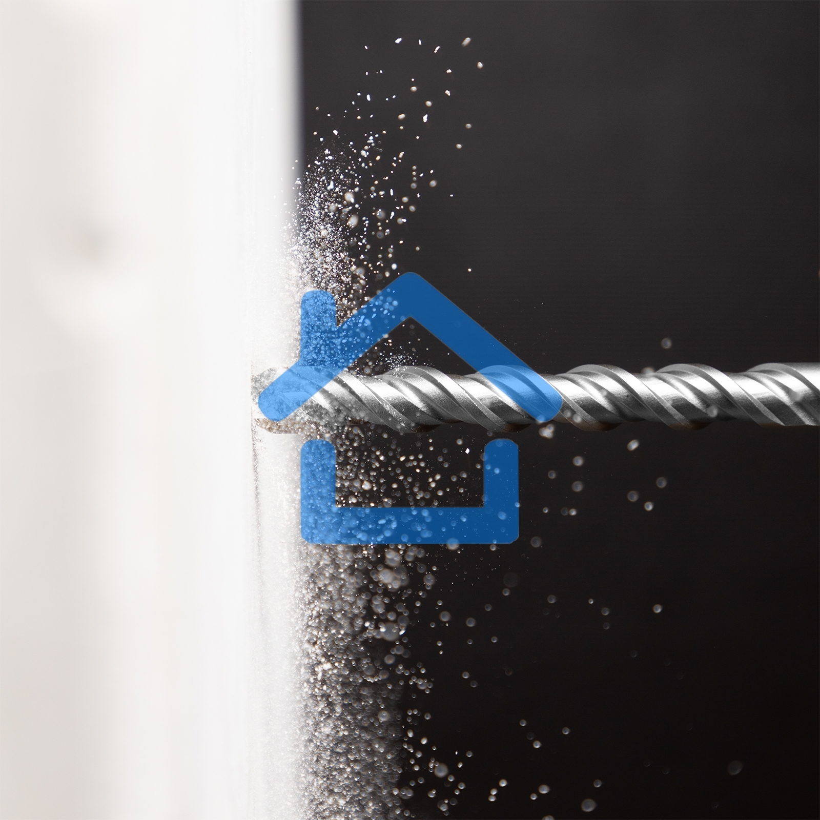 Бур по бетону, двойная спираль, Cobalt W-tip, 18x260 мм, SDS PLUS Denzel