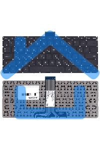 Клавиатура для ноутбука HP Pavilion x360 11-K черная без рамки горизонтальный Enter