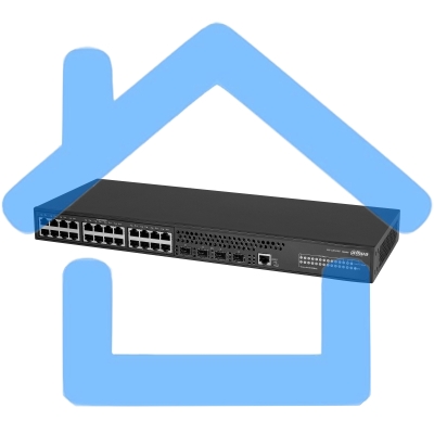 Коммутатор DAHUA 28-портовый управляемый, уровень L3Порты: 24 RJ45 10/100/1000Мбит/с, 4 SFP+ 1000/10000Мбит/с(uplink); питание: 100~240В(AC); грозозащита: до 6кВ