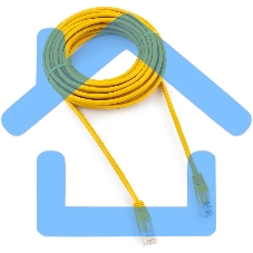 Патч-корд UTP Cablexpert PP12-7.5M/Y кат.5e, 7.5м, литой, многожильный (желтый)